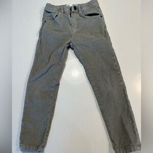 Zara Boys Slim Leg corduroy Gray Pants 4/5